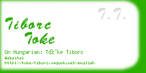tiborc toke business card
